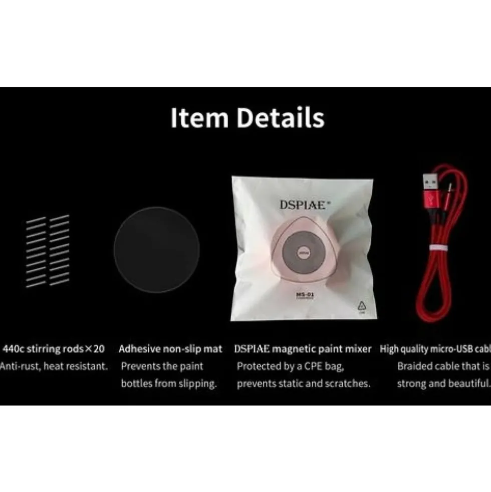 DSPIAE MS-01 CHARYBDIS PORTABLE MAGNETIC PAINT MIXER