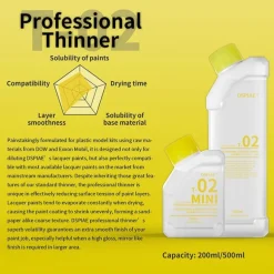 DSPIAE T-02 AIRBRUSH OMEGA COLOR THINNER 200ml