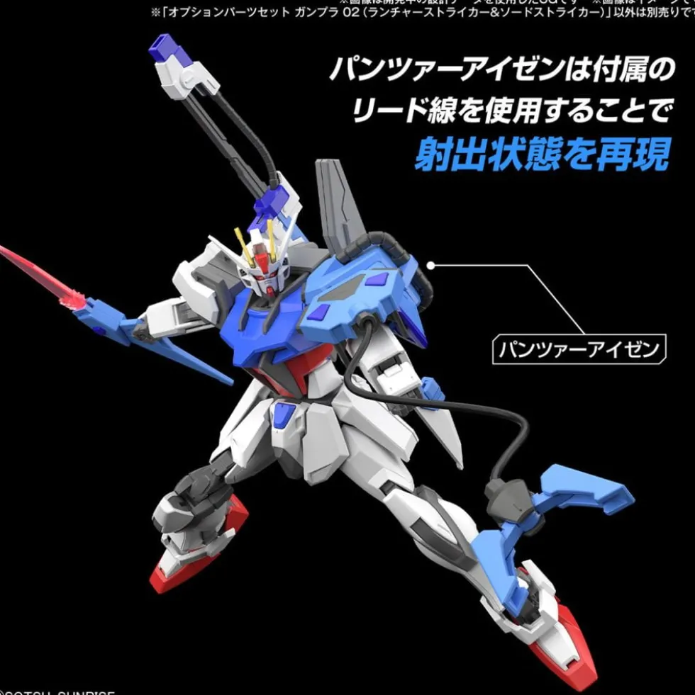 GUNDAM OPTION PARTS SET GUNPLA 02 (LAUNCHER STRIKER & SWORD STRIKER)