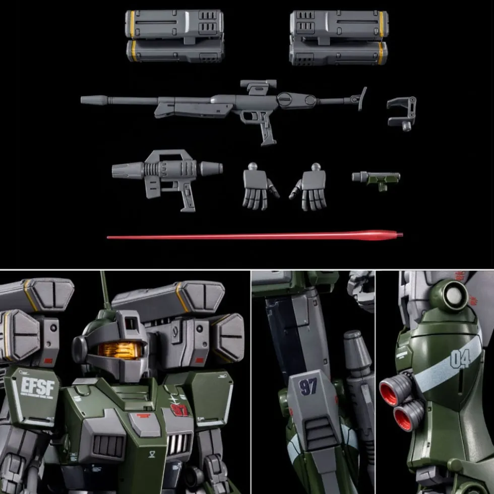 HG 1/144 GM SNIPER CUSTOM RGM-79SC (WITH MISSILE LAUNCHER)