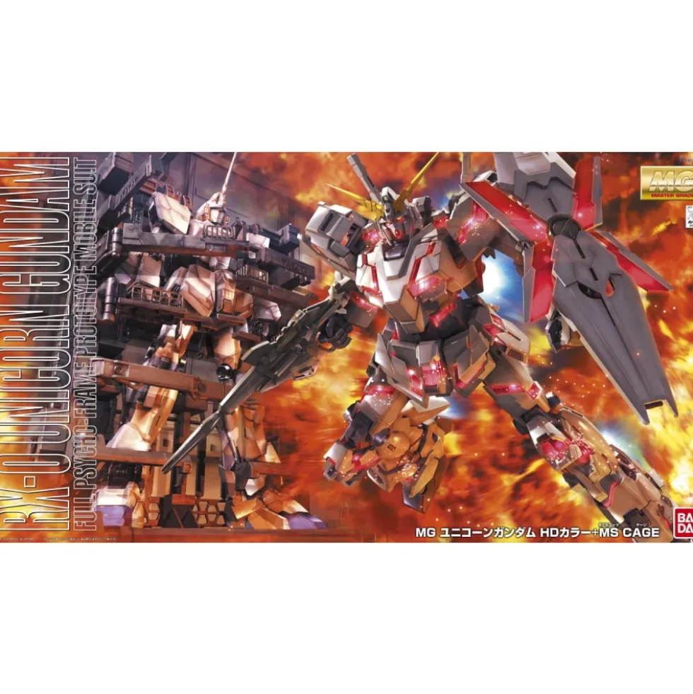 MG 1/100 UNICORN GUNDAM + MS CAGE