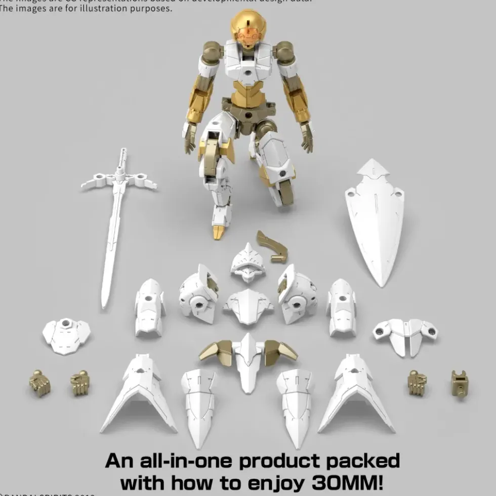 30MM 1/144 EXM-A9KR SPINATIO (ROYAL KNIGHT TYPE)