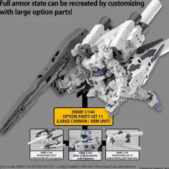 30MM 1/144 – OPTION PARTS SET 11 – LARGE CANNON & ARM UNIT