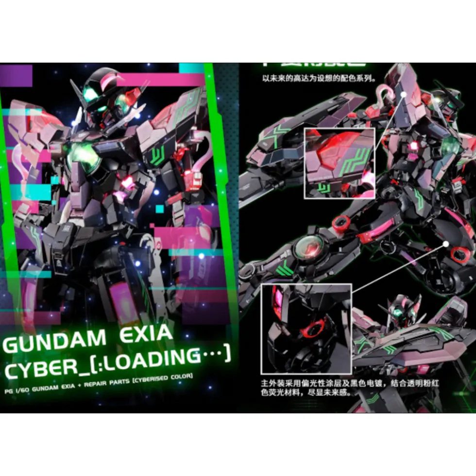 PG 1/60 GUNDAM EXIA REPAIR (CYBERISED COLOR VER.)