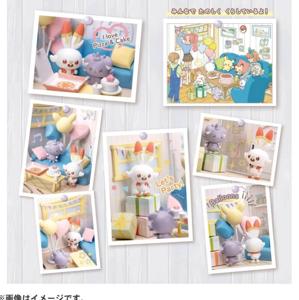 POKEMON POKE PEACE HOUSE LOUNGE SCORBUNNY & ESPURR