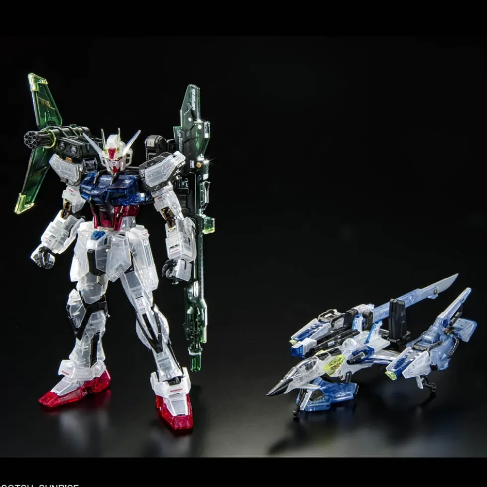 RG 1/144 AILE STRIKE GUNDAM + SKYGRASPER + SWORD / LAUNCHER CLEAR COLOR SET