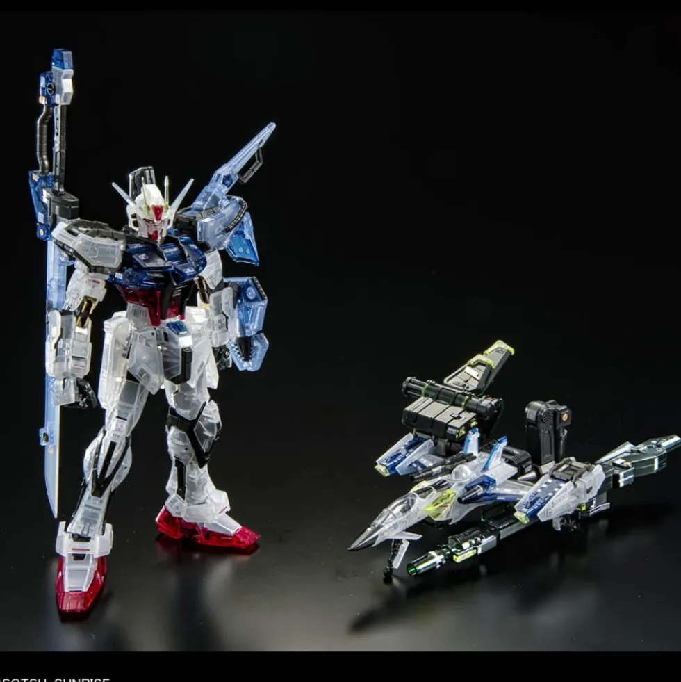 RG 1/144 AILE STRIKE GUNDAM + SKYGRASPER + SWORD / LAUNCHER CLEAR COLOR SET