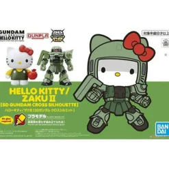 SD GUNDAM CROSS SILHOUETTE HELLO KITTY / MS-06S ZAKU II
