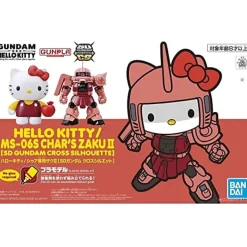 SD GUNDAM CROSS SILHOUETTE HELLO KITTY / MS-06S CHAR’S ZAKU II