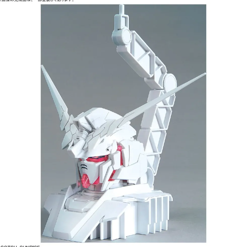 1/48 UNICORN GUNDAM HEAD DISPLAY BASE (PSYCHO-FRAME COLOR VARIATION VER.) & UNICORN GUNDAM 02 BANSHEE HEAD DISPLAY SET